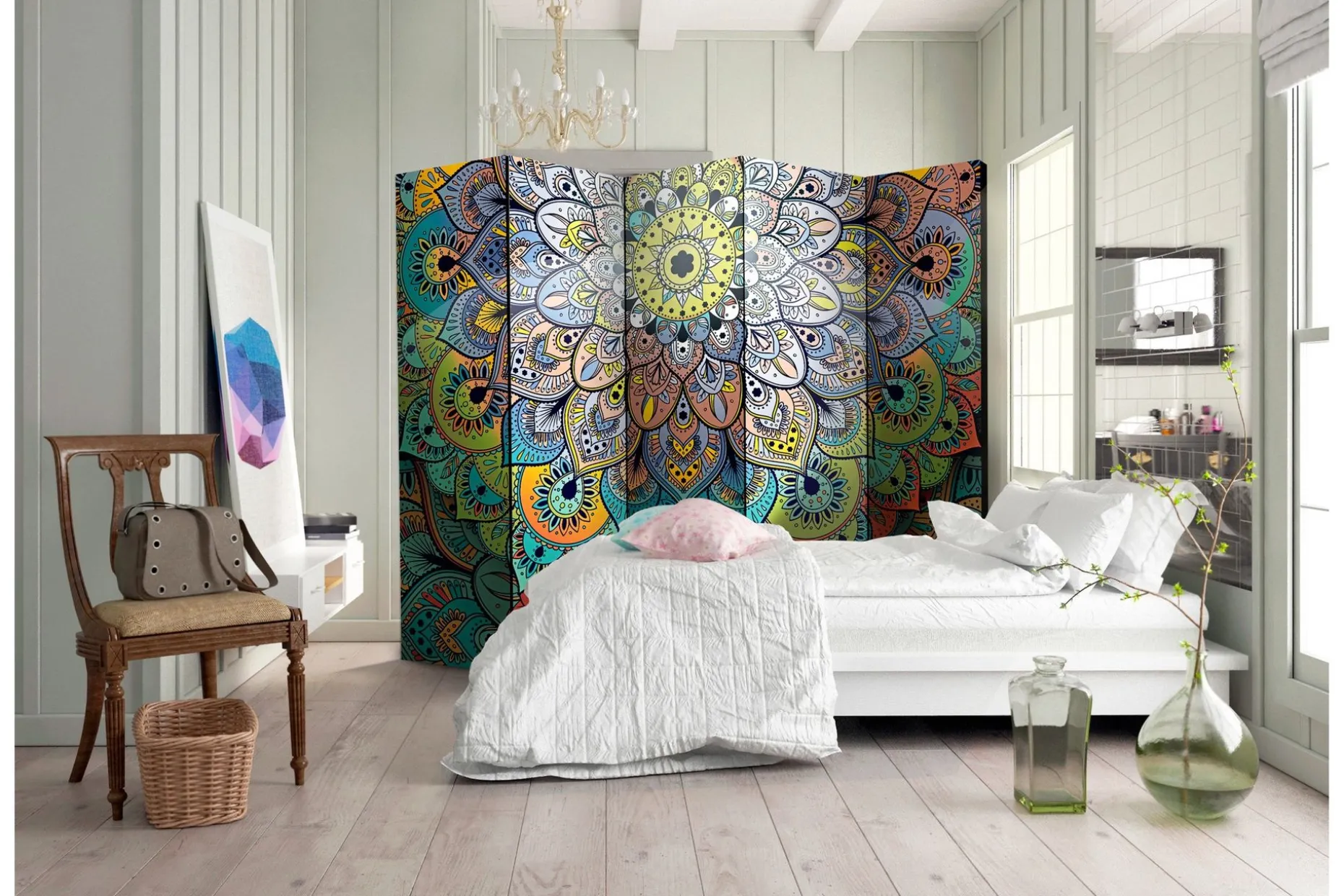 Romdeler Fargerik Stained Glass II 222x517 cm