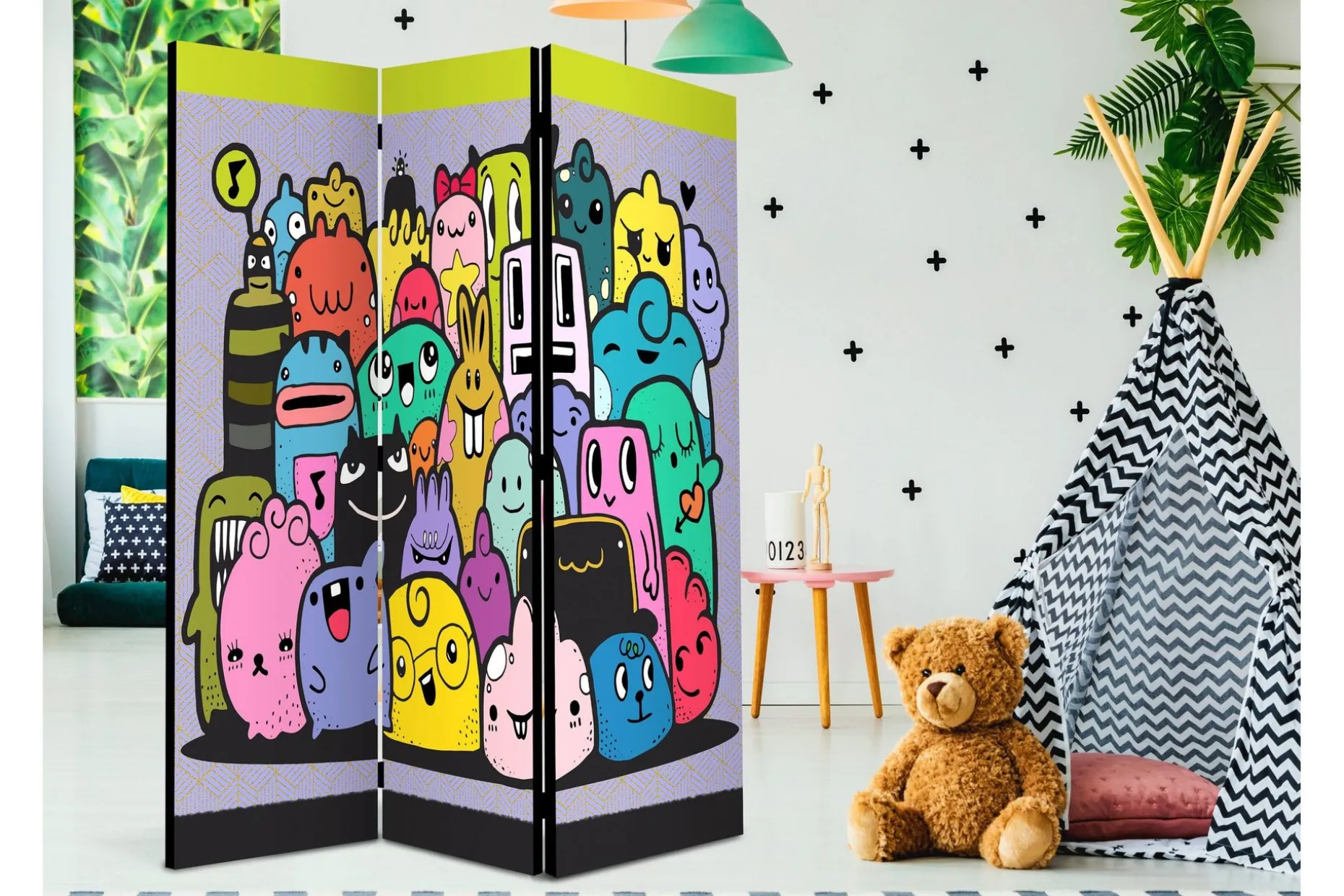 Romdeler Monster Fra 3.Klasse 113x517 cm