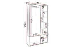 Rosehall Highboard White