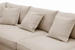 Rossita Lyx 5-seters høyrevendt U-formet ekstra dyp sofa med divan og sjeselong i stoff