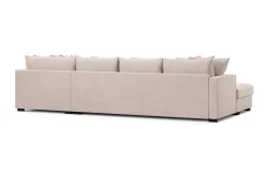 Rossita 5-seters Høyrevendt U-formet Dyp Sofa med Divan og Sjeselong i Fløyel