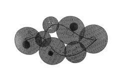 Rubidium Veggdekorasjon Med Skjell 91 cm