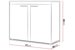 Rumba Skjenk 97,2x40,3x82 cm