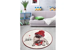 Rund Matte Let It Snow (100)