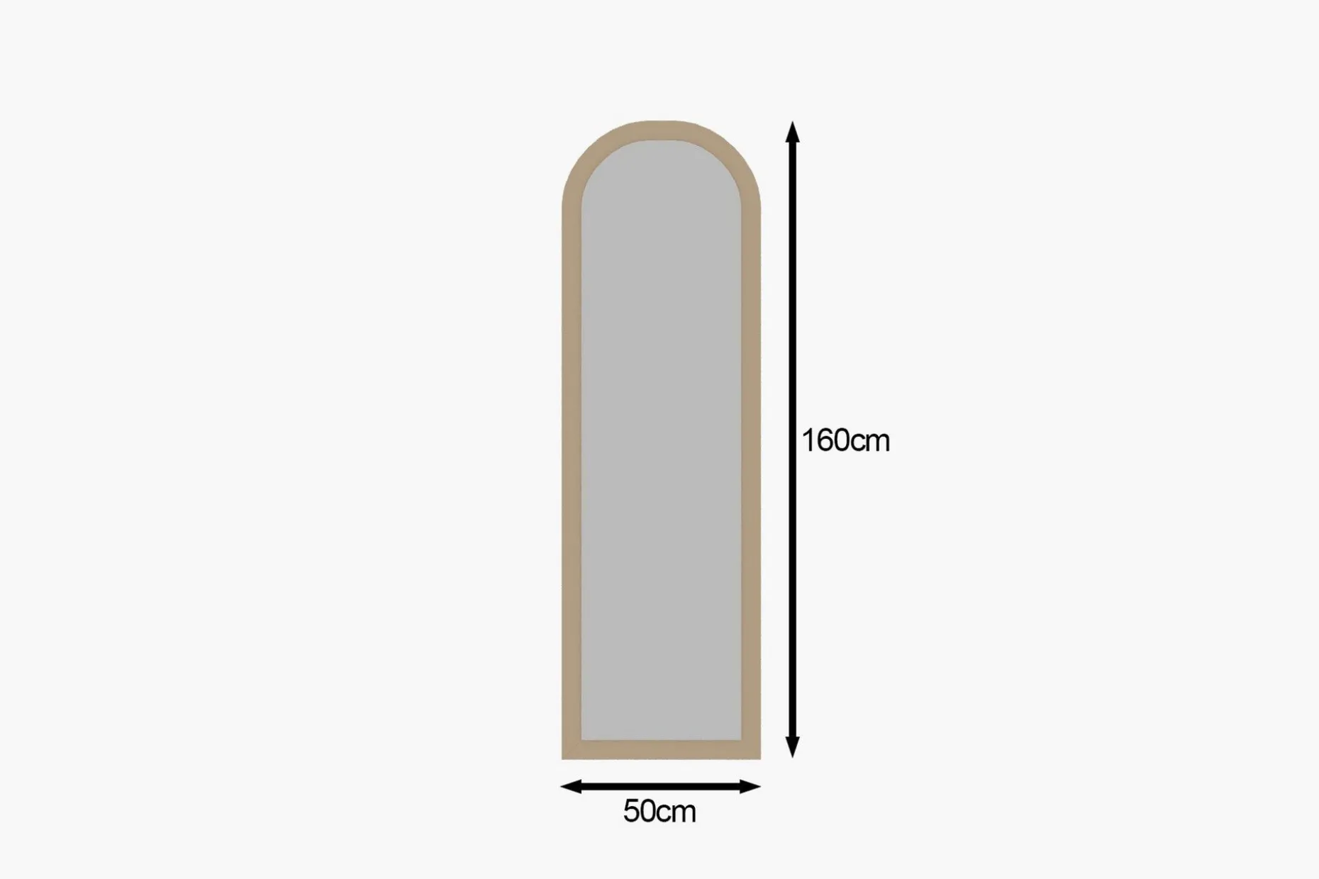 Rusele Veggspeil Buet 50 cm