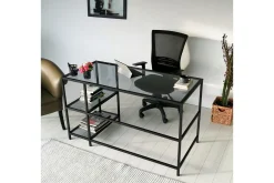 Sabani Skrivebord 130 cm med Oppbevaring 2 Hyller