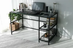 Sabani Skrivebord 130 cm med Oppbevaring 2 Hyller
