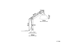Salado Bordlampe 53 cm