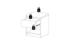 Salomns Sengebord 40,4 cm