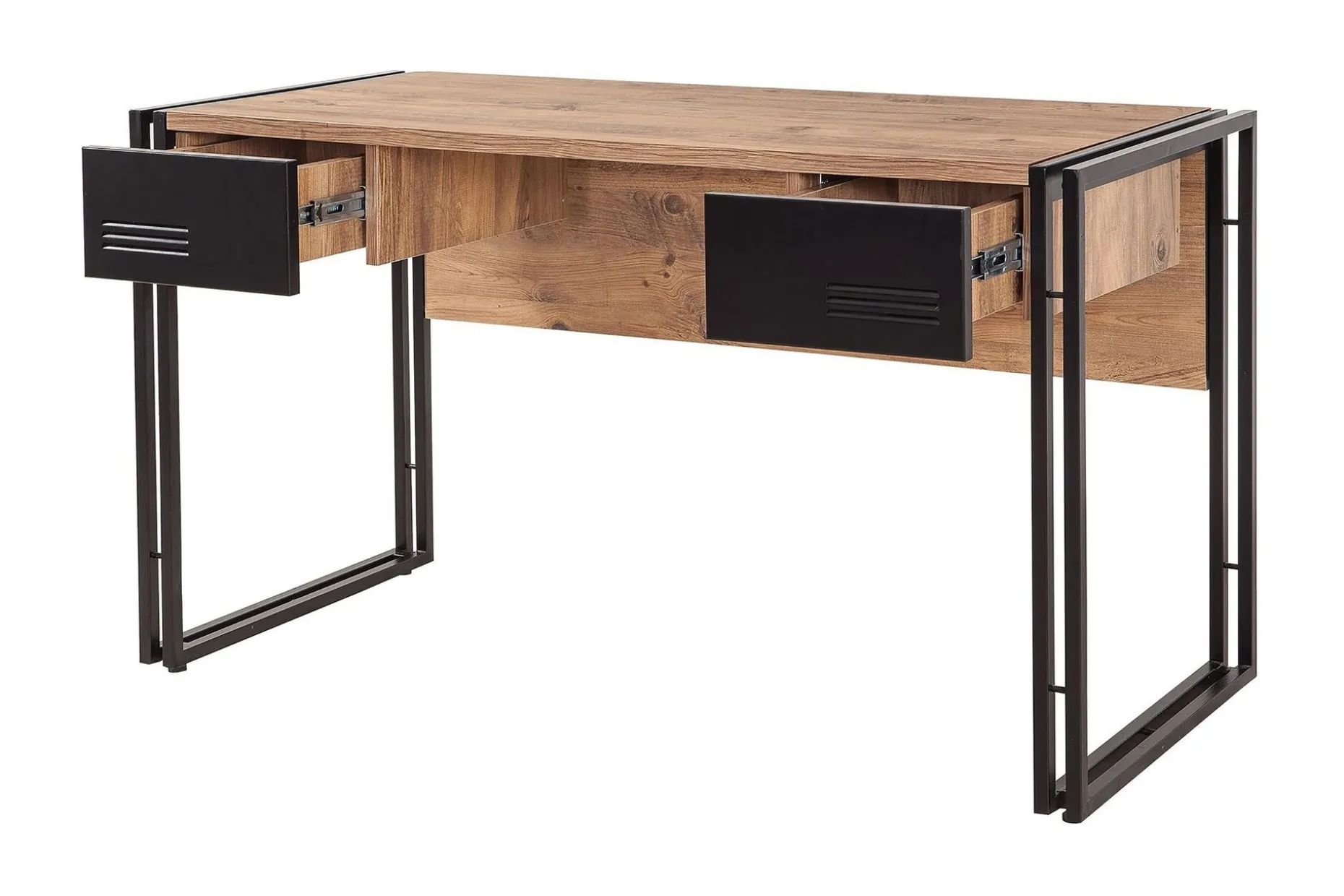 Sapphira Skrivebord 139 cm med Oppbevaring 2 Skuffer