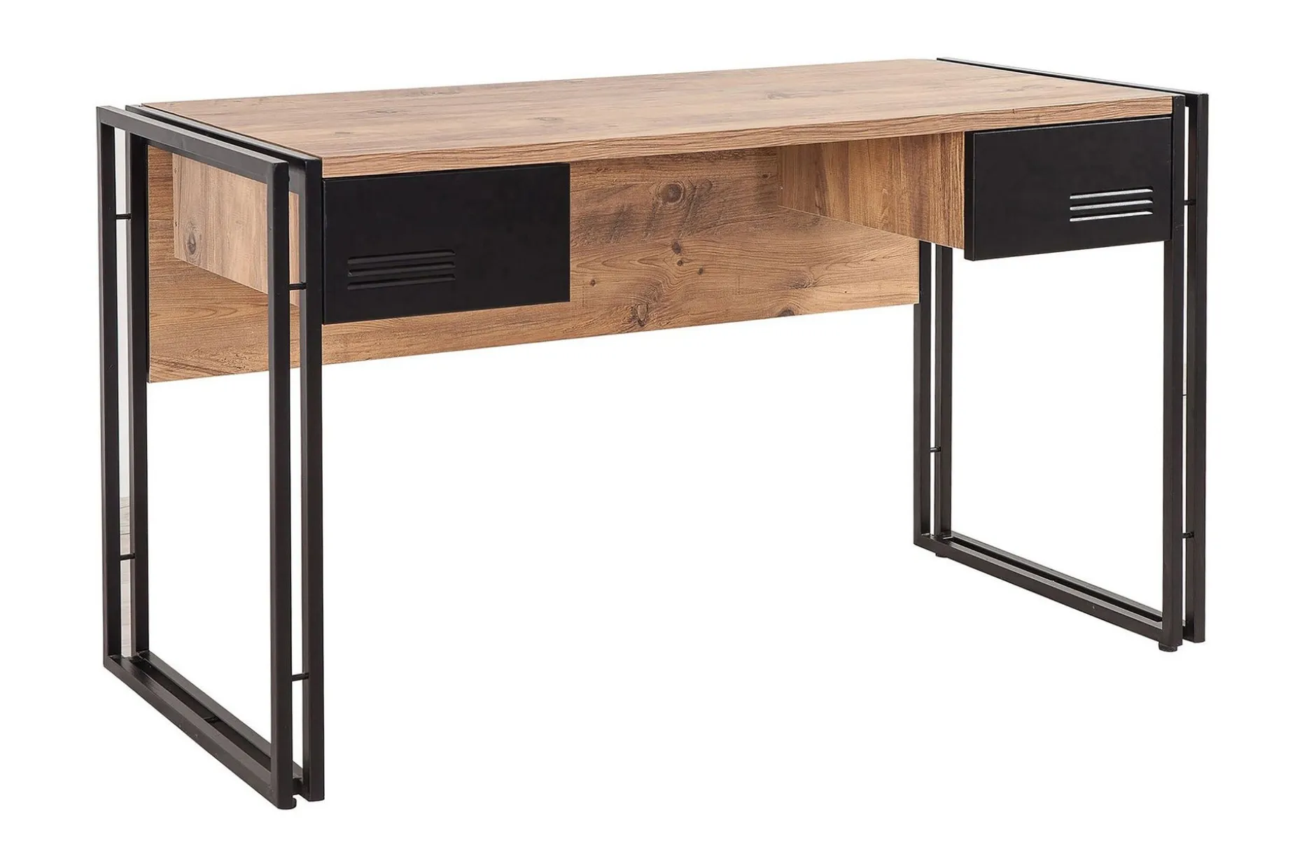 Sapphira Skrivebord 139 cm med Oppbevaring 2 Skuffer