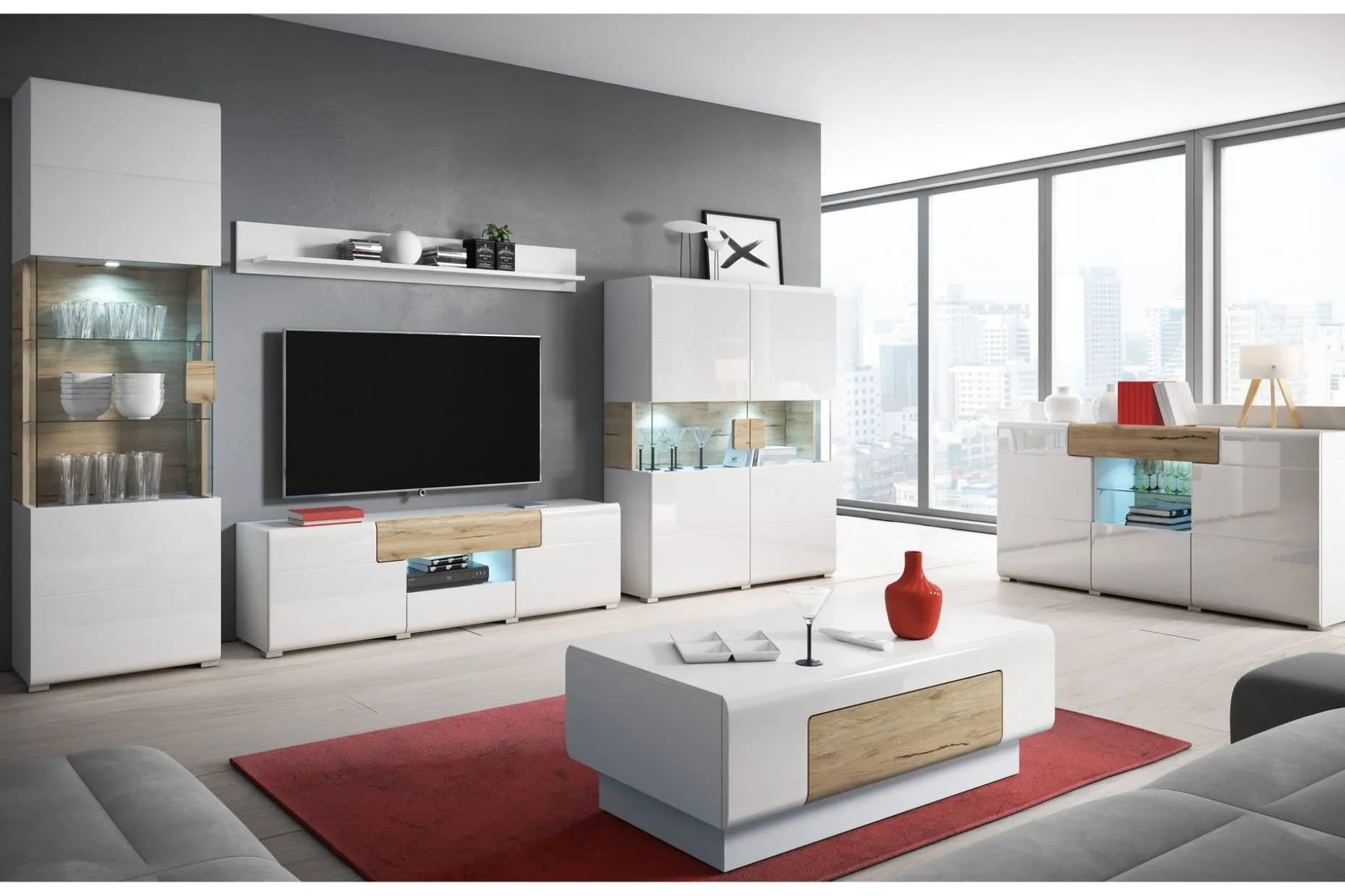 Saran TV-benk 208 cm