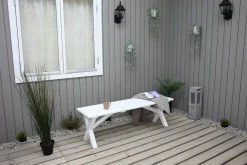 Scottsdale Sittebenk 140 cm Hvit