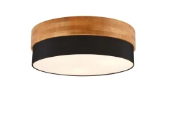 Seasons Taklampe 50 cm E14 Svart/Tre