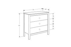 Seban Kommode 73 cm