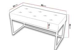 Sego Sittepuff 80x35x42 cm