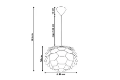 Segre Taklampe 40 cm