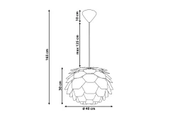 Segre Taklampe 40 cm