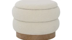 Selvaro puff med oppbevaring 50 cm rund