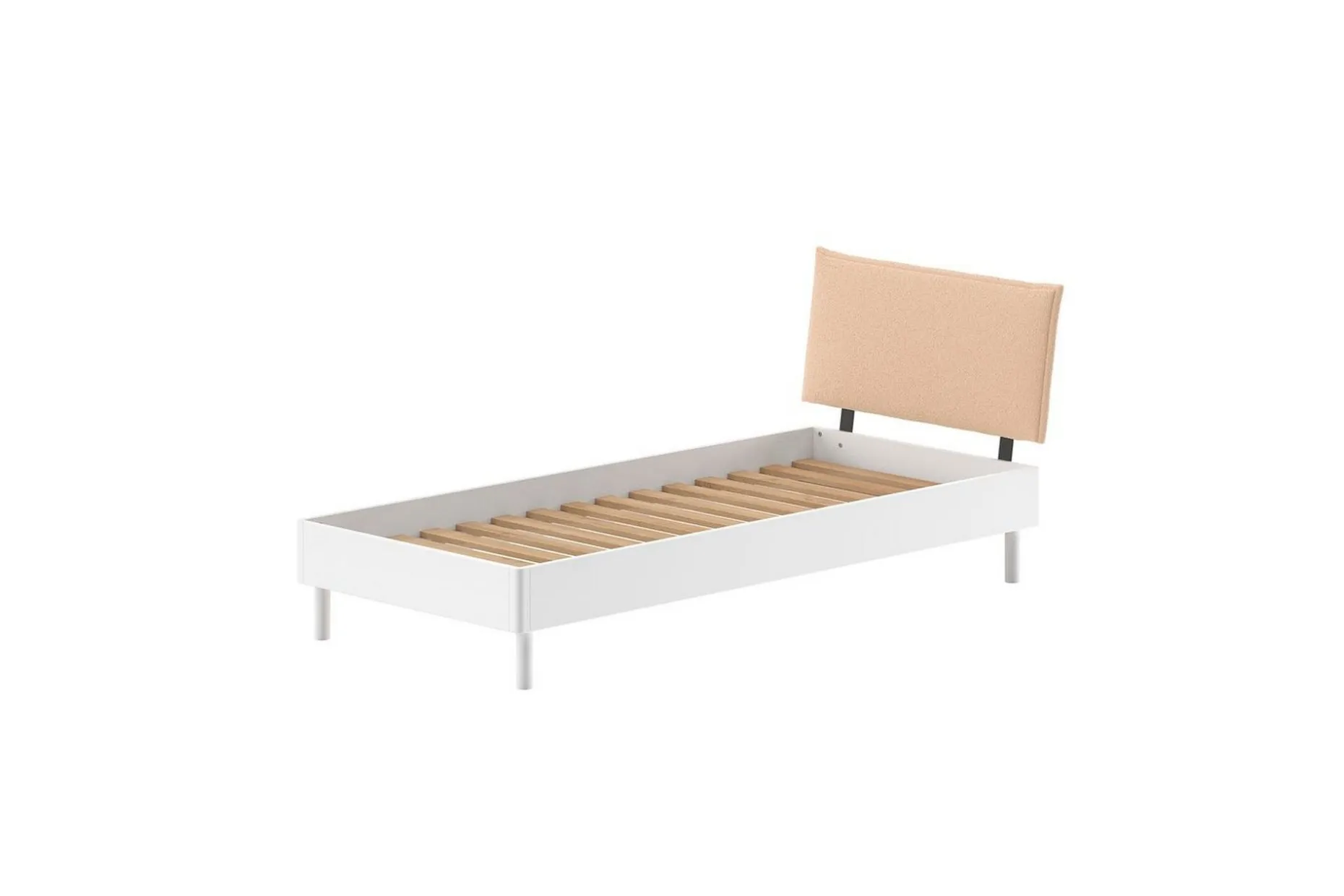Seng boucle sengegavl Forrest Hvit