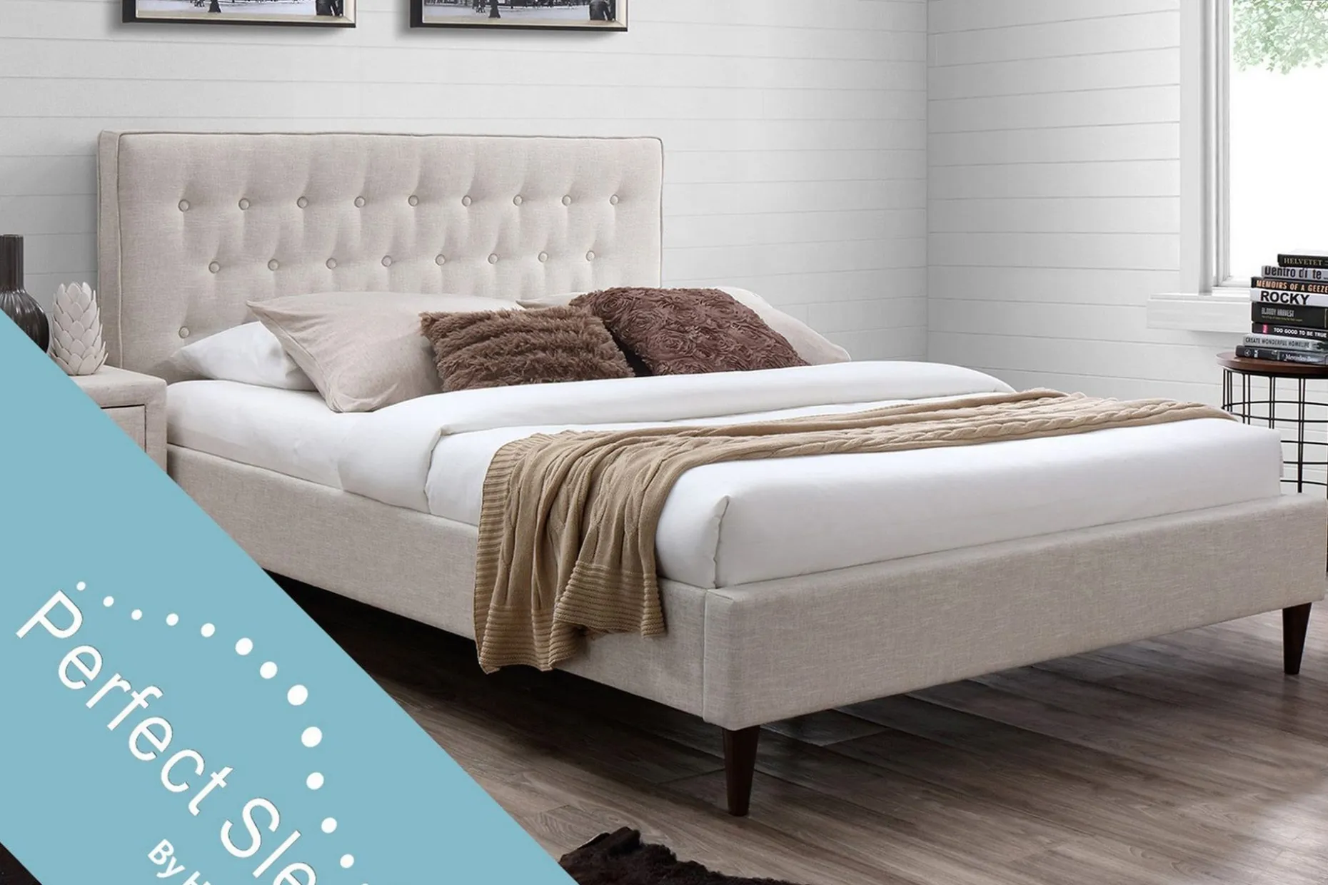 Seng EMILIA med Madrass HARMONY TOP 160x200cm