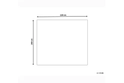 Sengeteppe Hatton Beige, 200x220 cm