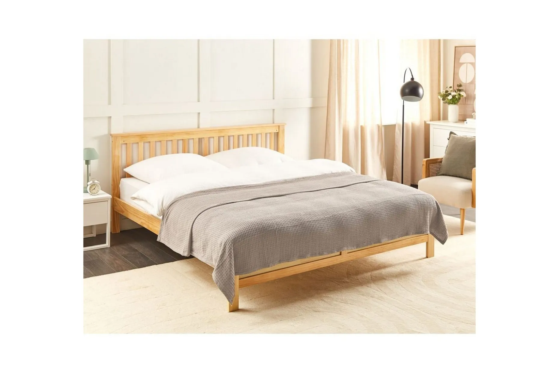 Sengeteppe Ragala Taupe, 200x220 cm