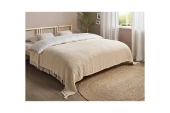Sengeteppe Toutli Beige, 220x240 cm