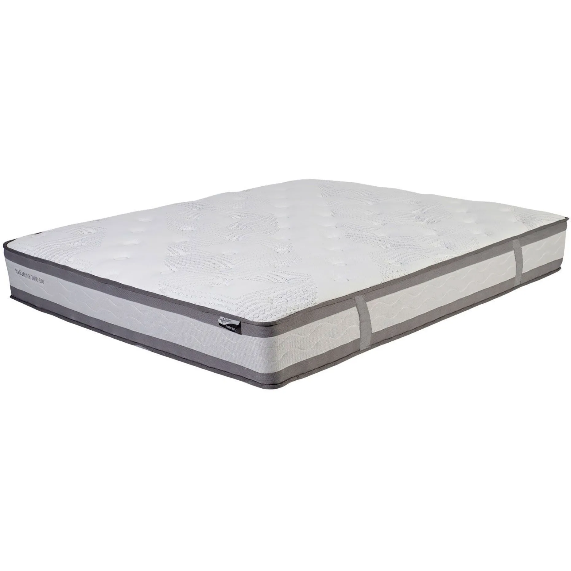Seng HOME4YOU Jasper 90x200 cm med madrass Harmony Duo 80x40xh85 cm, melamin med eikebark