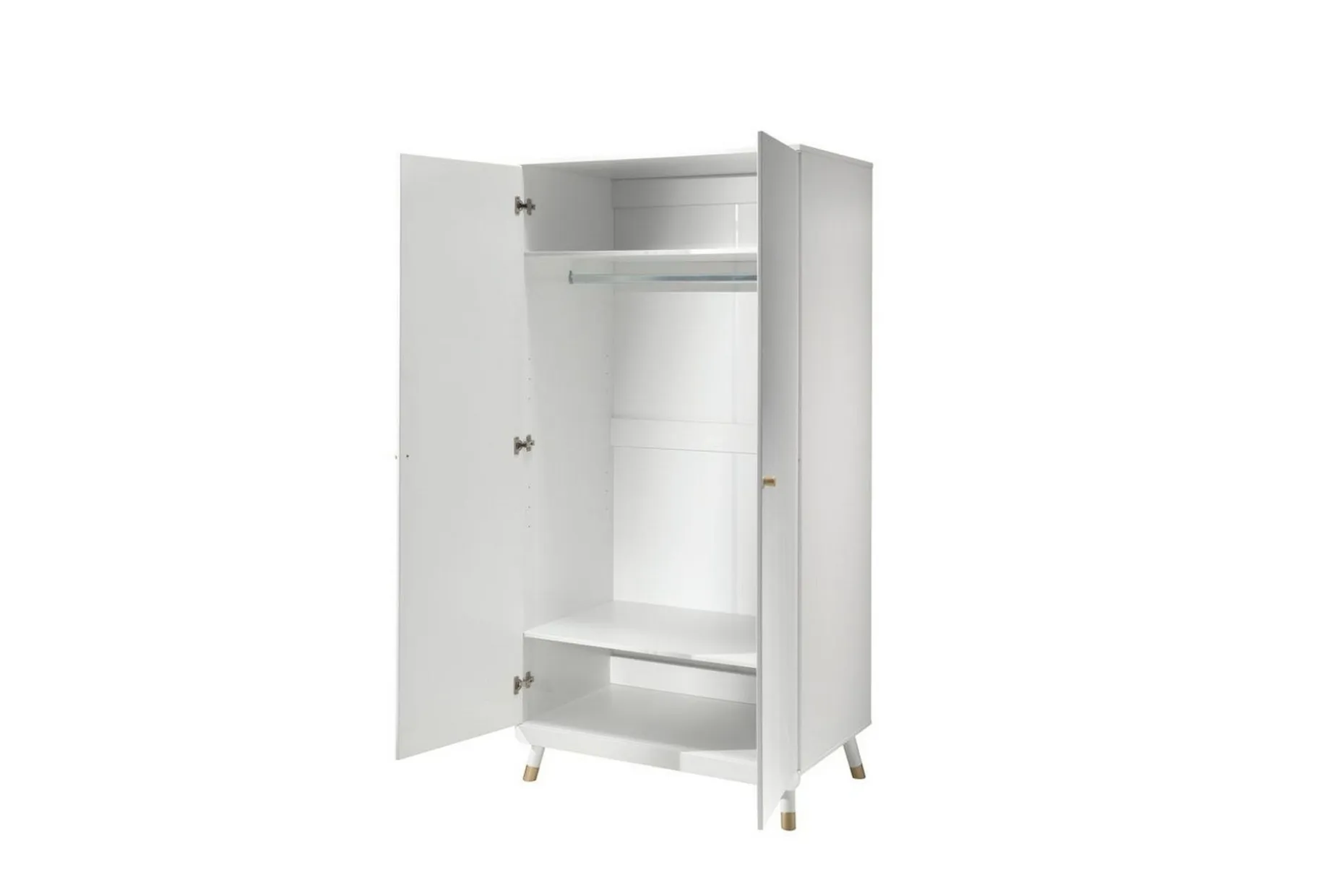 Seng med nattbord garderobe Billy Hvit
