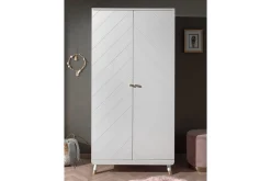 Seng med nattbord garderobe kommode Billy Hvit