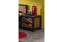 Seng med nattbord skuff garderobe kommode Alex