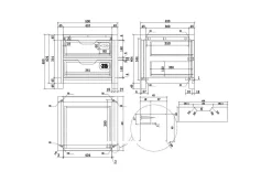 Seng med nattbord skuff garderobe kommode Alex