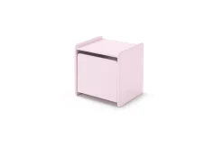 Seng med nattbord Vegghyller Kiddy Rosa