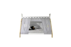 Seng med tekstiler Tipi 90x200 cm Med ben