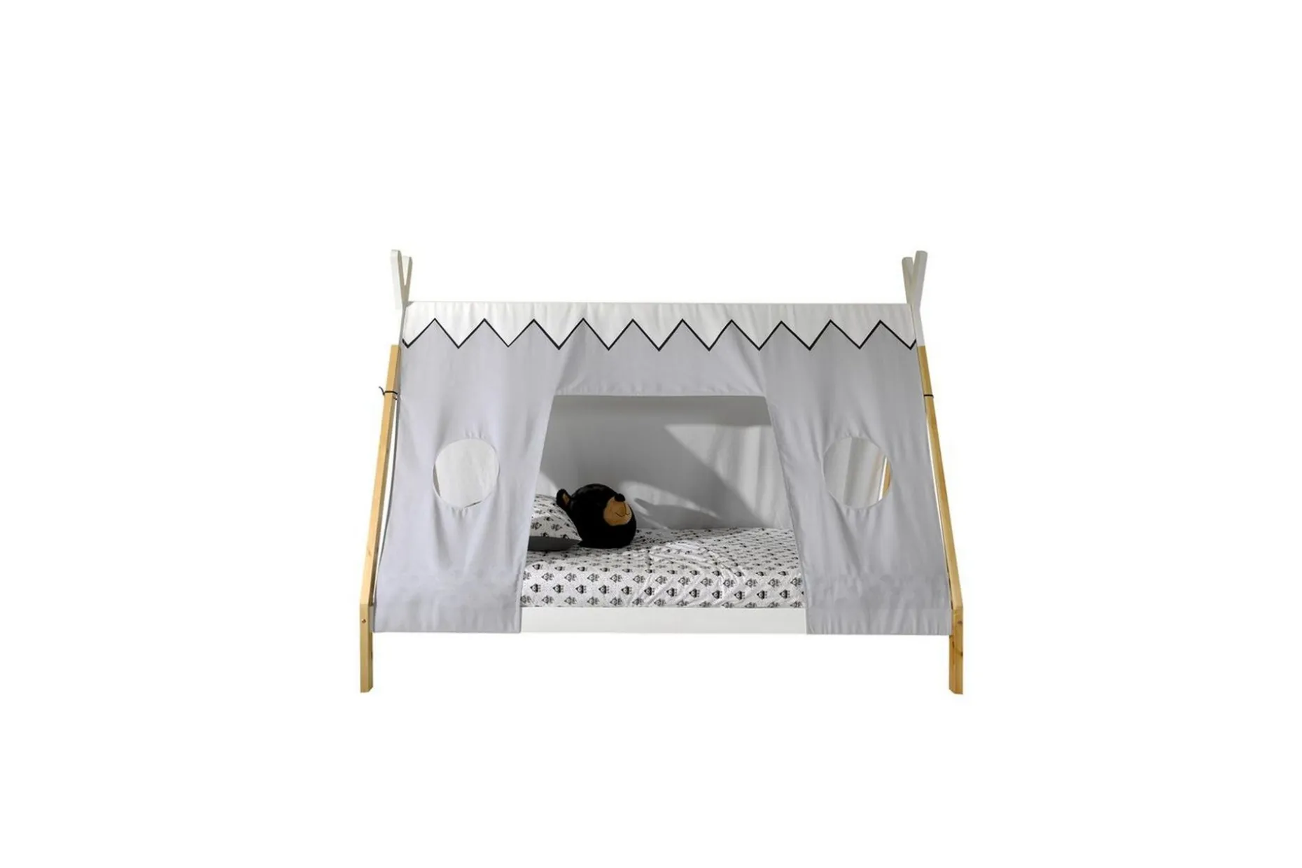 Seng med tekstiler Tipi 90x200 cm Med ben