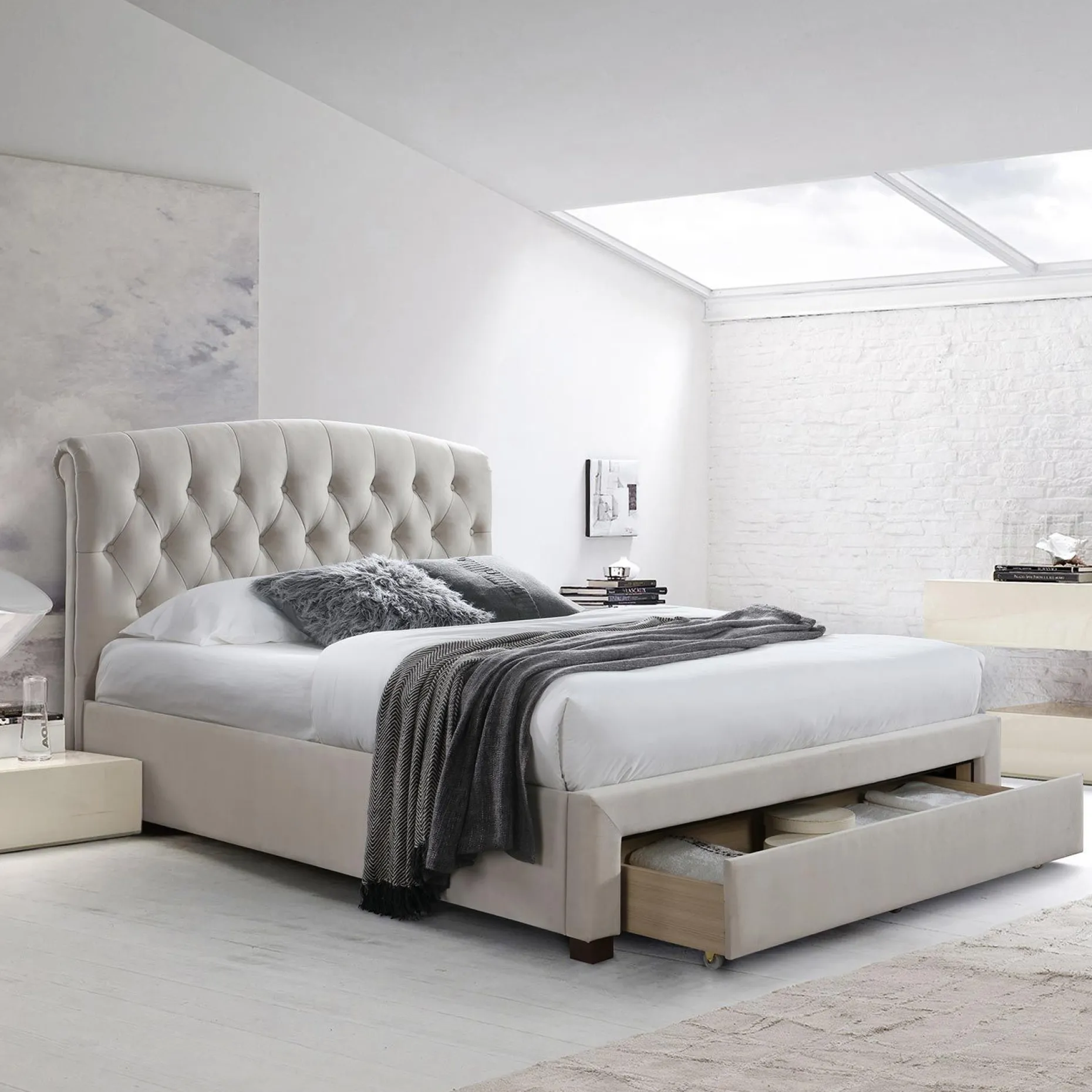 Seng Natalia med madrass Harmony Duo Season 160x200 cm