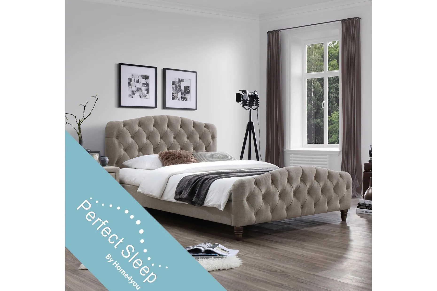 Seng SANDRA med madrass HARMONY DELUX 160x200cm