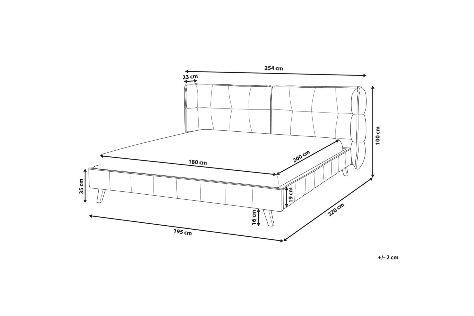 Senlis Dobbeltseng 180 | 200 cm