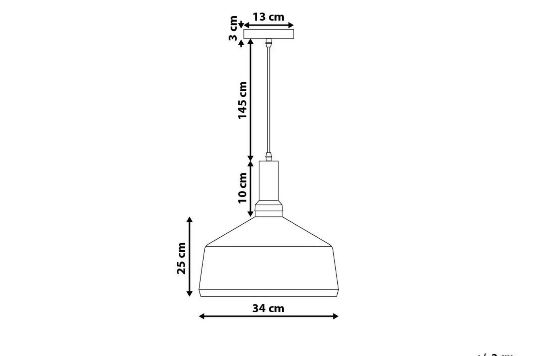 Sepik Taklampe 34 cm