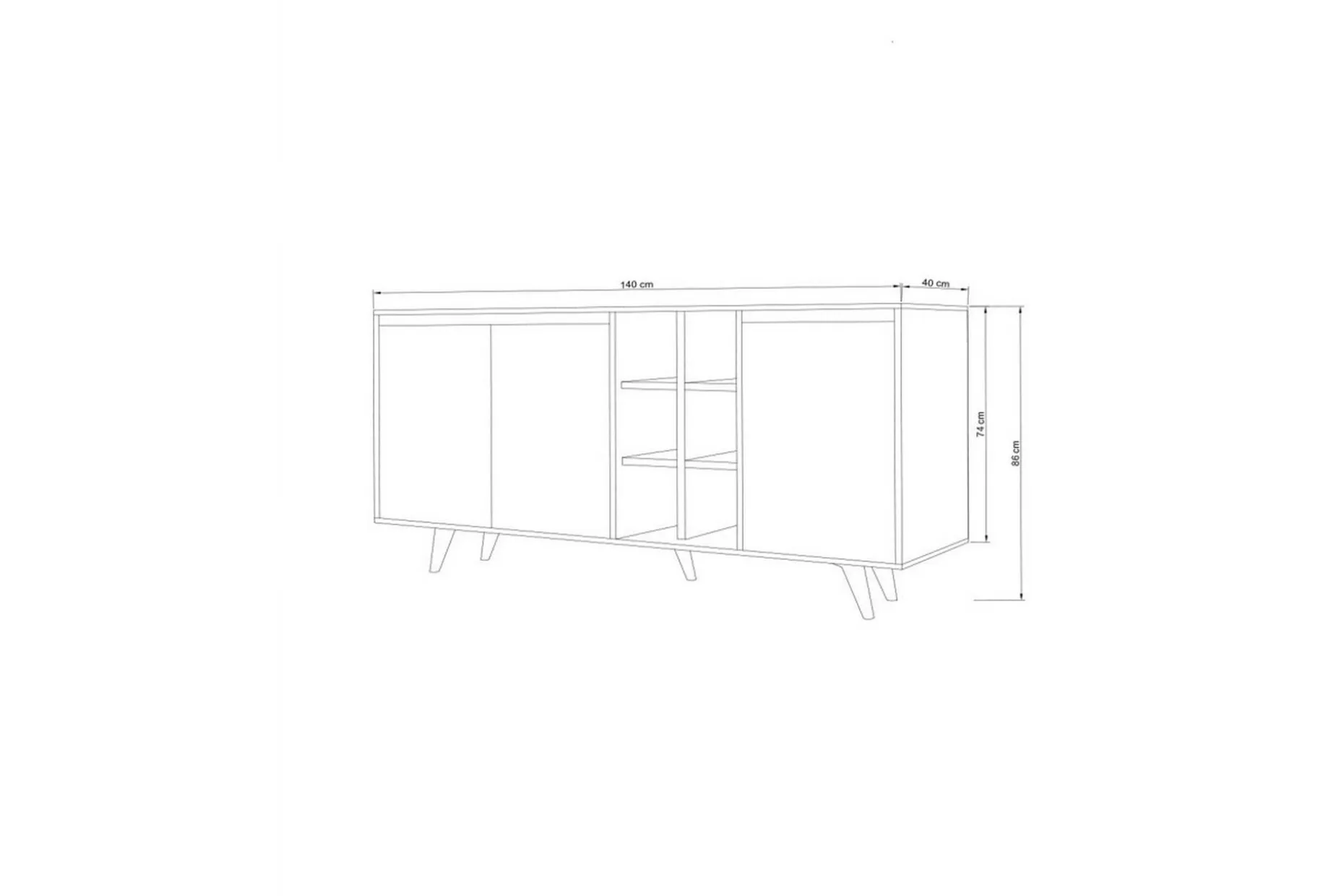 Seria Konsollbord 140 cm