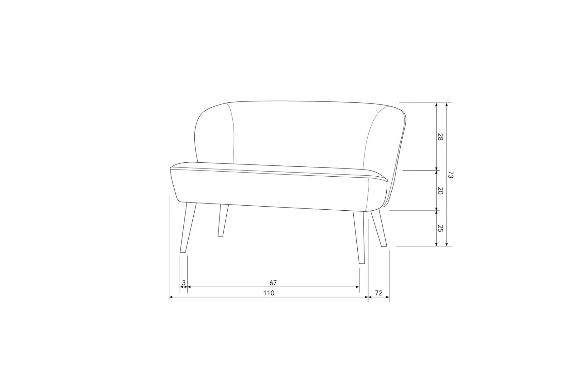 Serra Sofa 2-seter