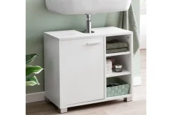 Servantensokkel Wohnling Foliert Sponplate 1 Dør 3 Lagringshyller Moderne