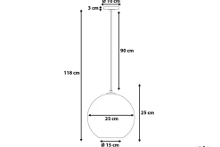 Sessera Taklampe 15 cm
