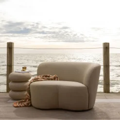 2-seters sofa Stone utendørs høyre