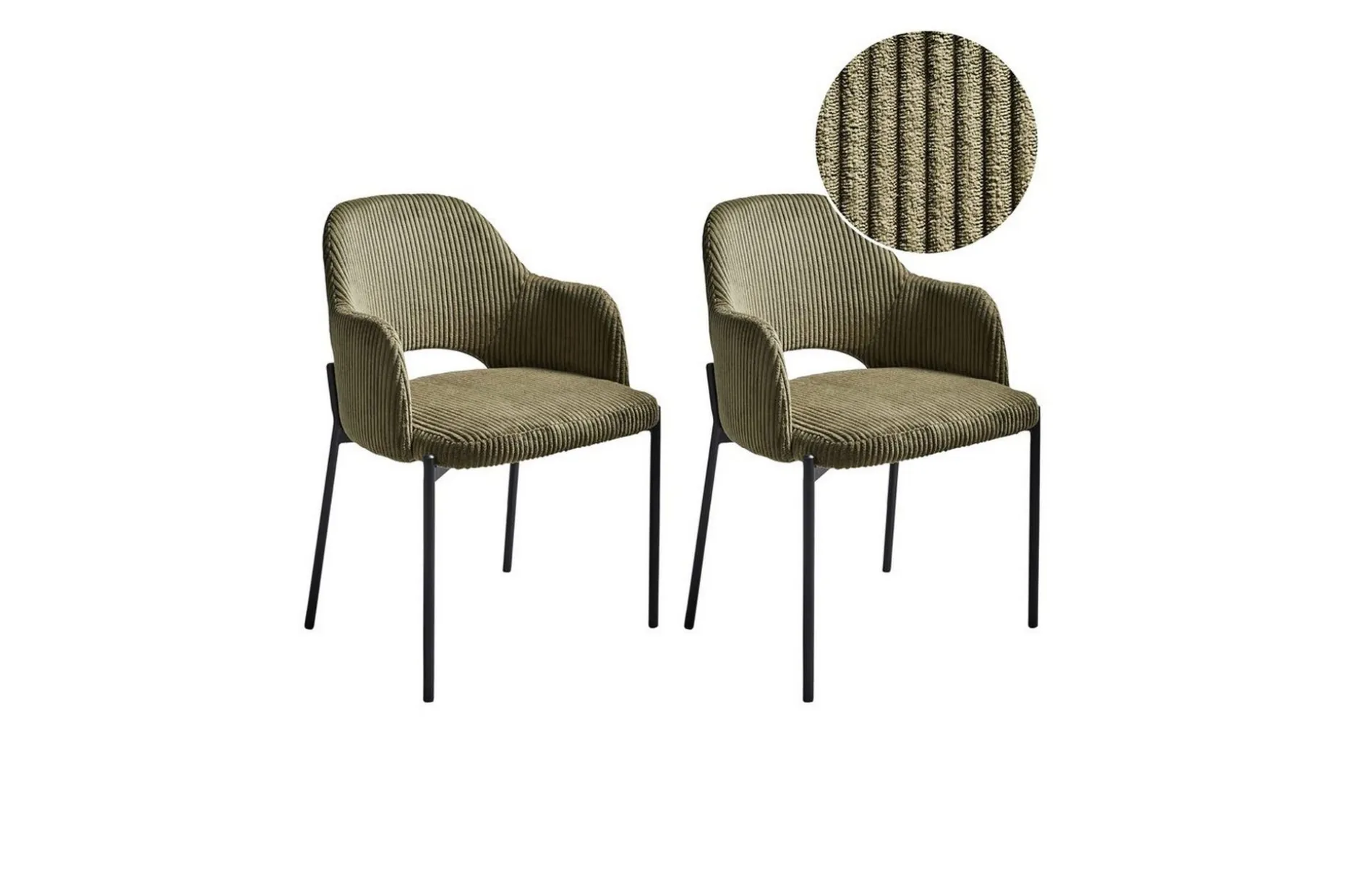 Sett med 2 spisestuestoler Raton