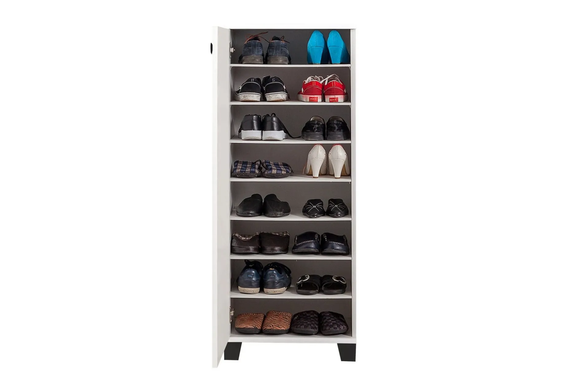 Shoe Cabinet Hvit|Svart