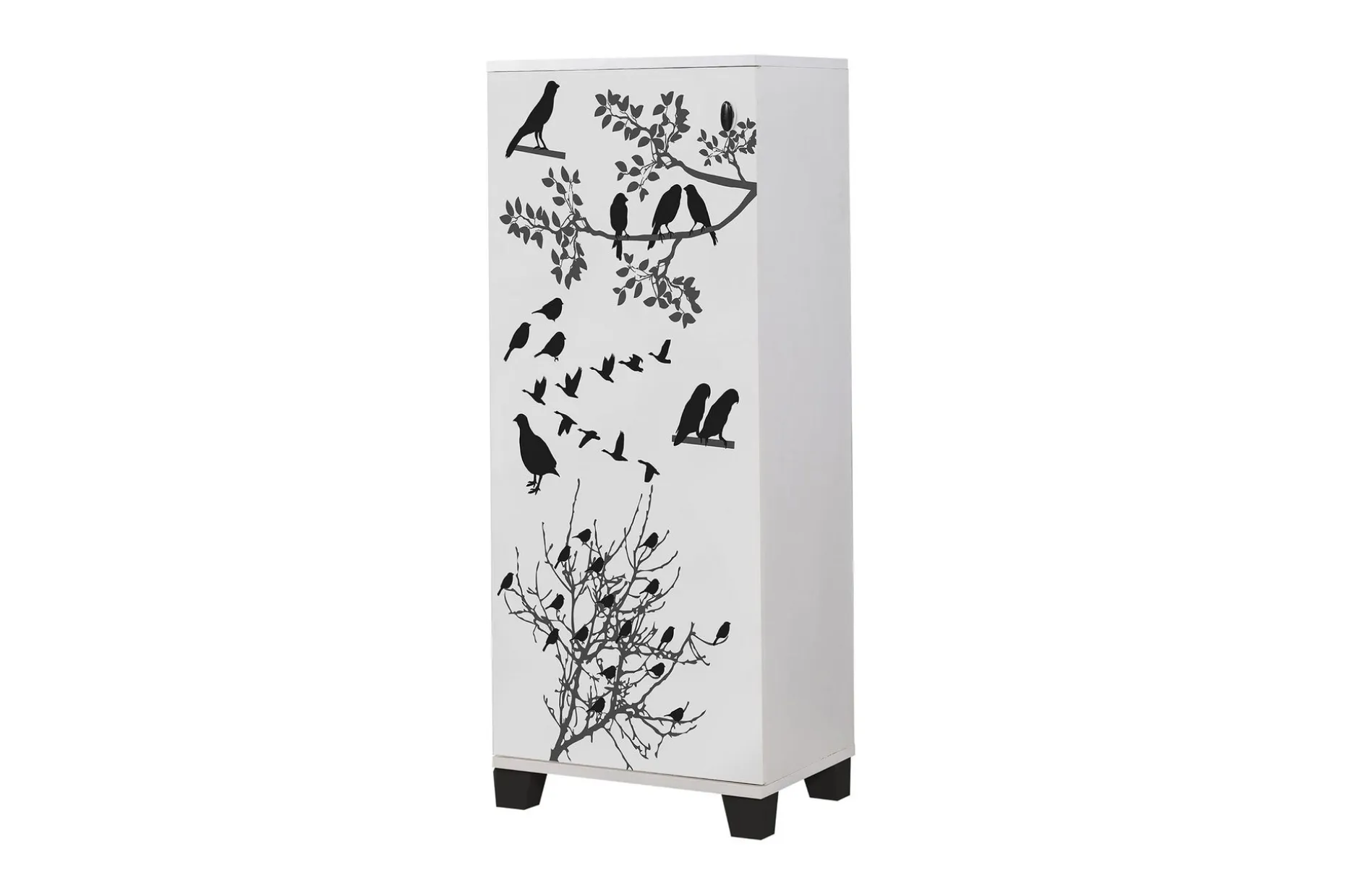 Shoe Cabinet Hvit|Svart