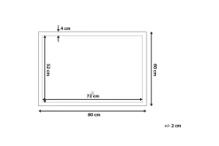 Shubrick Speil LED 60x80 cm