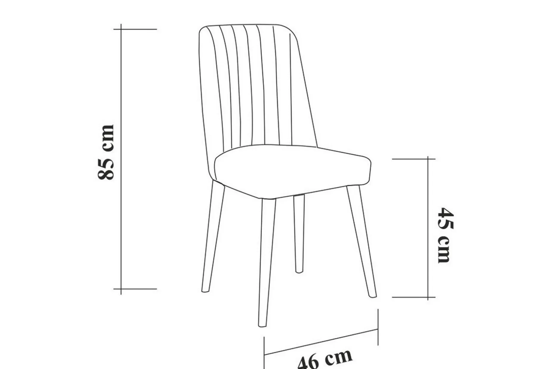 Shundrea Spisegruppe 5 deler 75 cm